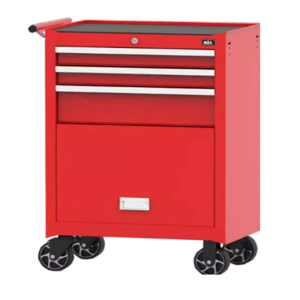 围达 抽屉式工具车 三抽一门红色 个
