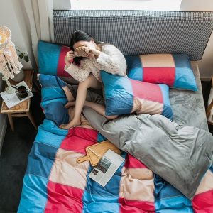 家柏饰(CORATED)A全棉B四件套全棉双面加厚床上用品保暖法被套
