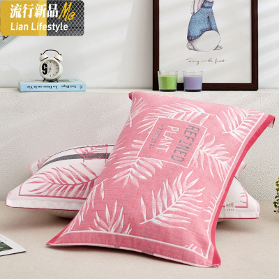 枕巾一对装非棉加厚情侣单人纱布欧式儿童成人情侣枕头毛巾 三维工匠