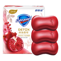 舒肤佳焕肤红石榴排浊香皂健康男女士沐浴洗脸洁面清香深层排浊焕肤红石榴3块装