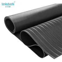 天空桥 绝缘橡胶垫 黑色条纹8mm*1米*5米 25kv 卷