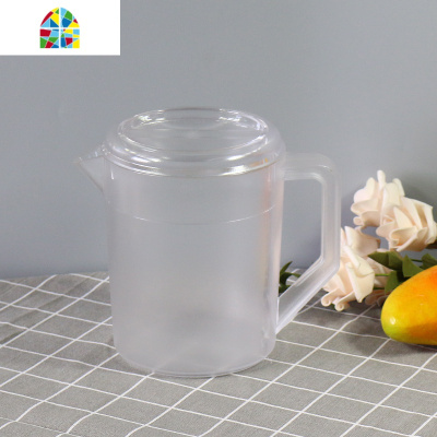 日式塑料冷水壶 家用套装凉水壶餐厅可高温耐摔防爆大容量开水壶 FENGHOU MX8002茶色