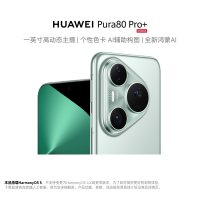 HUAWEI Pura 80 Pro+ 16GB+1TB 釉青 一英寸高动态主摄 个性色卡 AI辅助构图 华为鸿蒙智能手机