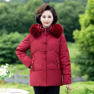 JPDUN羽绒服大码中老年女装冬季款妈妈冬装老年人冬季奶奶外套加厚衣服