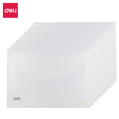 得力5501文件袋(透明)(只)[10只装]