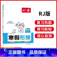 [数学]寒假衔接 小学四年级 [正版]寒假衔接阅读口算练字帖小学语文数学寒假作业语文寒假阅读字帖数学口算计算训练 一二三