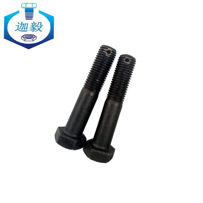 迦毅六角头螺木杆带孔发黑螺栓-A,B级M24x120mm个