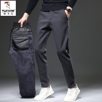 啄木鸟2025秋冬新款高端休闲长裤男士修身直筒轻商务男款休闲长裤