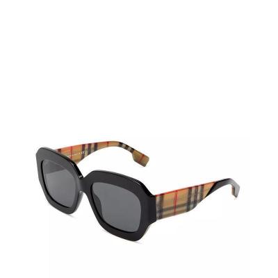 [官方正品]巴宝莉(burberry)博柏利太阳镜女款 经典方形板材气质时尚