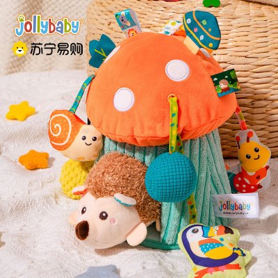 jollybaby婴幼儿抽抽拉拉乐玩具手部精细推车挂件摇铃宝宝安1663