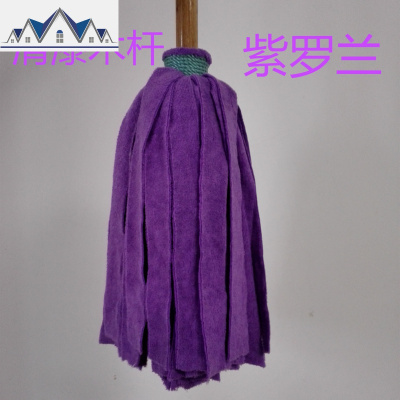 老船长拖把家用一拖净毛巾布条吸头发实木地板瓷砖拖把墩布纯手工 三维工匠