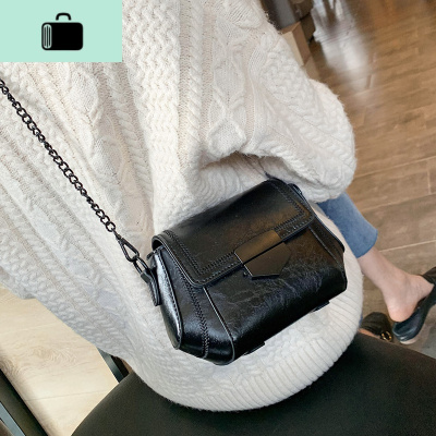 复古小包包女包2020新款潮百搭单肩斜挎包时尚韩版网红链条小方包NEW LAKE女斜挎包
