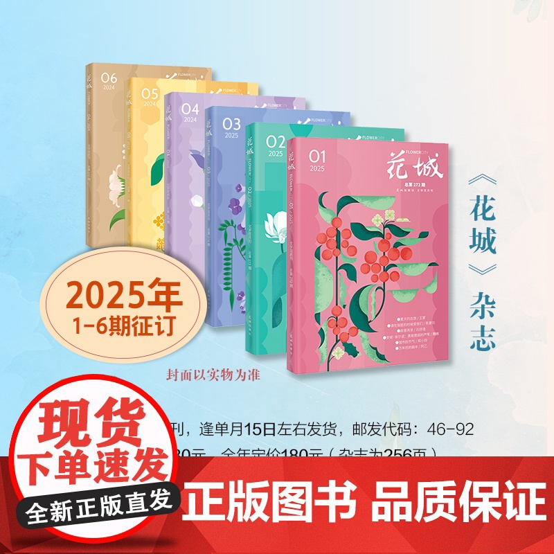 [征订]花城2025年1-6期 期刊杂志订阅 小说散文随笔文学读物文艺青年读物