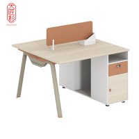大匠杉 办公桌电脑桌屏风桌双人位1.2m DPFZ053