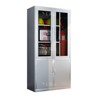 翌嘉 YJ406013050 304 不锈钢消防柜应急物资柜微型消防站消防工具展示柜
