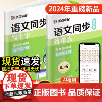 墨点字帖 2025秋五年级上册语文同步练字帖全能版 语文新教材同步写生字练重点楷书练字本描红本5年级硬笔书法字帖