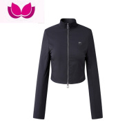 七斓小众碳灰时尚套装女立领双拉链收腰小外套运动阔腿裤套