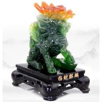 美帮汇玉摆件一对瑞兽家居装饰品摆设 客厅办公室摆件