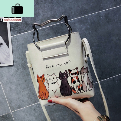 小包包女2020新款潮少女斜挎包单肩手提韩版百搭学生可爱萌NEW LAKE