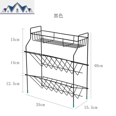 厨房铁艺置物架落地调味调料架用品多层油盐酱醋收纳储物架整理架 三维工匠