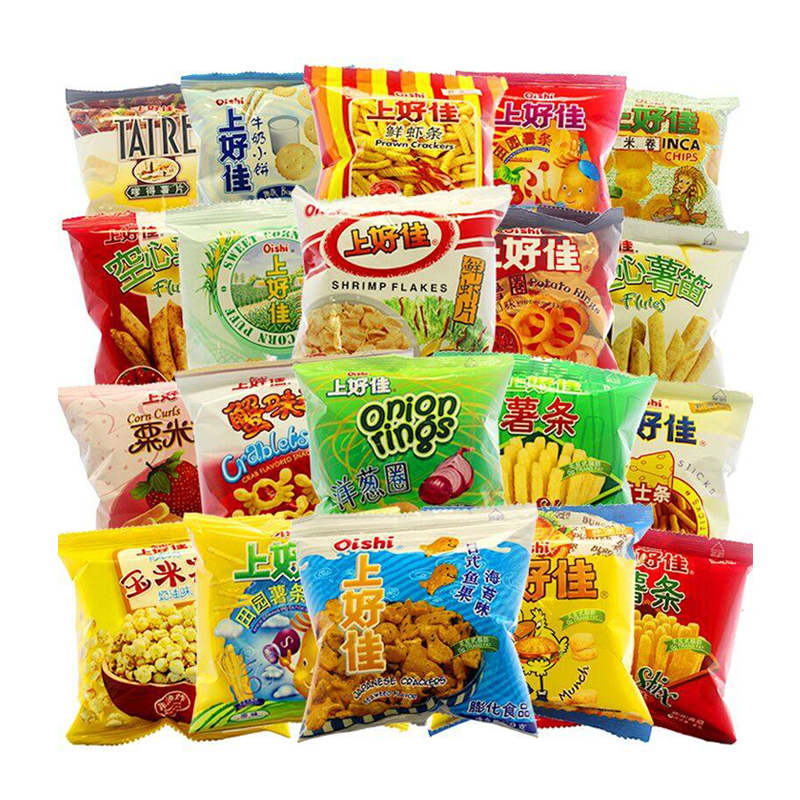 上好佳 膨化食品 混合口味 50小包(儿童休闲零食)