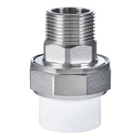 禾润泽 PP-R 外螺纹活接 热熔内丝活接 φ20 个