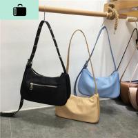 2020冷淡韩版法棍腋下包百搭单肩包经典复古纯色中古包女NEW LAKE女士单肩包