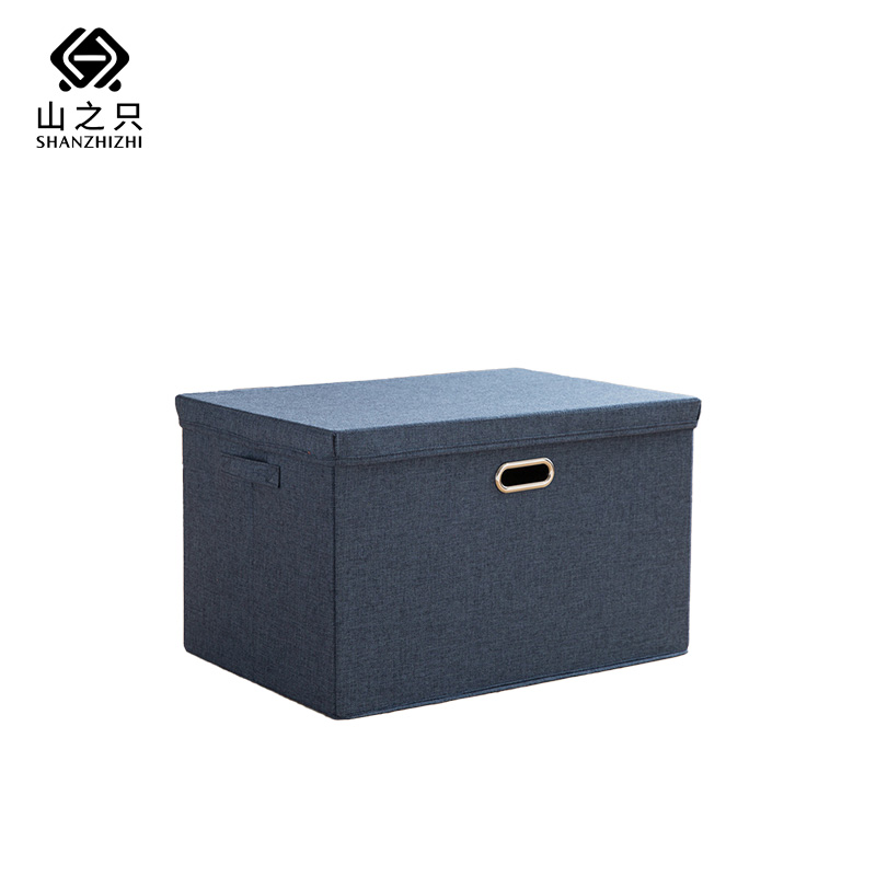 山之只 棉麻收纳箱 37*27*26cm 个
