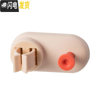 三维工匠挂钩拖把夹收纳卫生间后粘钩免打孔厨房挂架扫把夹壁挂 肉色