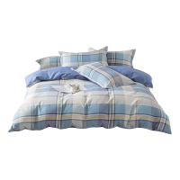 伊伊爱 纯棉格子系列四件套