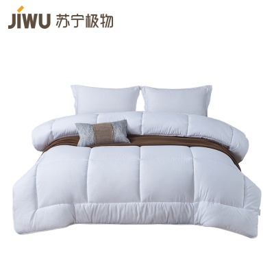 苏宁极物北欧柔肤暖心纤维冬被