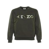 高田贤三(Kenzo)女运动卫衣女款棉100舒适圆领长袖罗纹拼接logo刺
