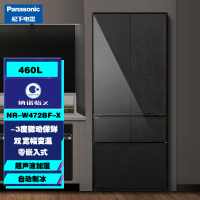 松下NR-W472BF-X法式多门变频无霜460L双宽幅变温 纳诺怡x净味除菌 零嵌入式 自动制冰 岩板外观展示柜