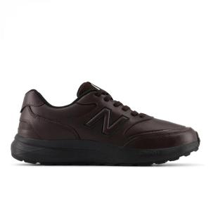 New balance户外休闲鞋男防水耐磨减震微纤维增高款秋冬商务徒步 Dark_Brown_×_Black 41.5