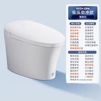 惠达(HUIDA)-Z896卫浴智能马桶泡沫盾带水箱零水压限制可拆卸喷嘴家用卫生间一体式坐便器