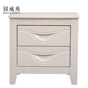 铭威盾床头柜简约现代卧室床边储物柜升级款白色50*41*50cm