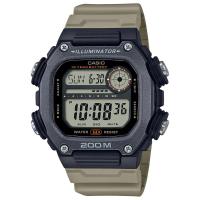 CASIO 卡西欧男士日韩风格多功能防水腕表宽LCD大表盘舒适长表带