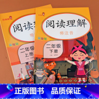 [正版]二年级阅读理解每日一练人教版课外阅读短文能力提升阅读理解训练二年级上册下册两本语文同步练习阅读理解专项训练书说