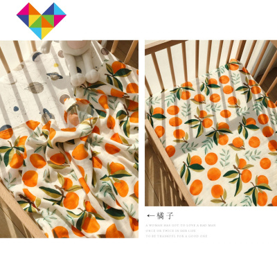 特竹纤维纱布浴巾夏秋薄包被包巾空调多功能盖毯婴儿抱被宝宝御蓝锦