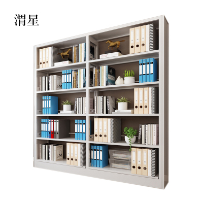 渭星钢制置物架图书馆单双面书店阅览室货架档案架资料架单面一列二