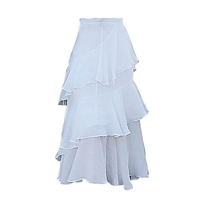 碎花半身裙女春夏新款复古波点高腰显瘦a字沙滩中长裙雪纺鱼尾裙-定制