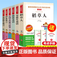 全套6册稻草人书 三年级读安徒生格林童话伊索寓言中国古代寓言故事克雷洛夫寓言快乐读书吧三年级上下册读四五六年级课外书籍