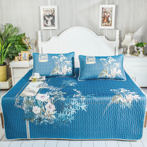 乳胶凉席三件套 1.8*2米双人床床笠薄款可水洗机洗防螨抑菌