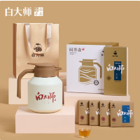 白大师福鼎白茶2018年寿眉闷茶壶组合套装年货礼盒装小方片饼干茶叶 闷茶壶+2018年寿眉120g(单位:盒)