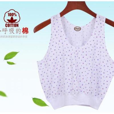 3件装中老年背心女纯棉大码婆婆衫夏季小背心老太太内衣打底汗衫