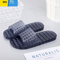 聚范浴室洗澡居家用情侣水晶果冻拖鞋室内男夏防滑漏水洞洞塑料凉拖鞋