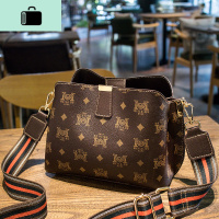 女包2020新款时尚百搭水桶包ins百搭宽肩带单肩包简约大气斜挎包NEW LAKE 咖啡色女斜挎包