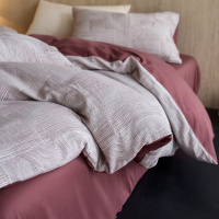 100S简约色织水洗全棉磨毛四件套 加厚保暖秋冬天纯棉双人1.8