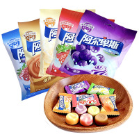 阿尔卑斯特浓牛奶硬糖焦香源味草莓缤纷乐果袋装150g婚庆结婚喜糖