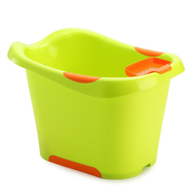 婴儿塑料泡澡桶大号小孩浴盆浴缸儿童洗澡桶宝宝沐浴桶可坐加厚波迷娜BOMINA